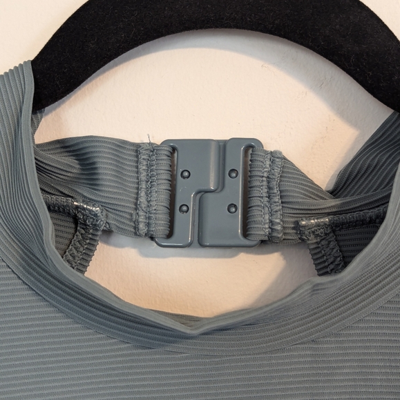 NWT J. Crew Teal Rashguard Long Sleeve Swimsuit - Picture 2 of 8